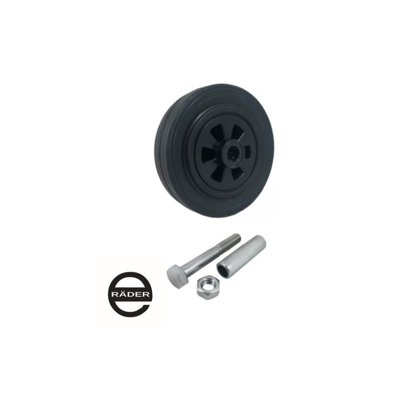 Kunststoffgummirad Ø 180 mm mit Montage-Set / 51TX