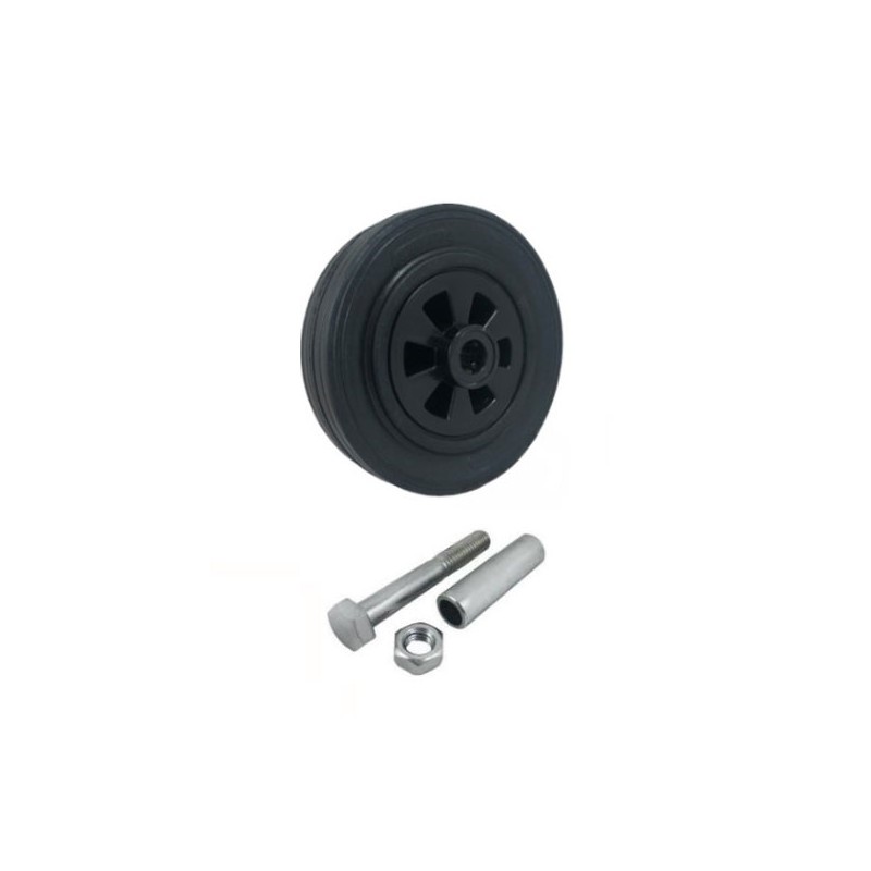 Kunststoffgummirad Ø 180 mm mit Montage-Set / 51T