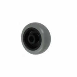 Rad fi. 40 mm, Kunststoff-Polyurethan, Bohrung 5 mm, T: 40 kg / M40TPU