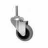 Möbelrad 75 mm, Lenkrolle mit Zapfen M10, Tragfähigkeit 70kg, Kugellager / M74TPUŁ*M10