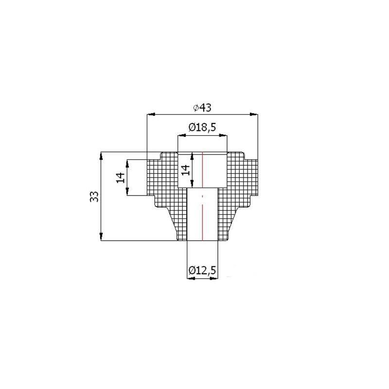 Rolle Ø 43 mm für Schiebetore