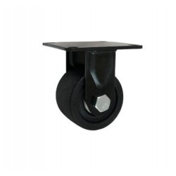 Möbelrolle, 75 mm, Polyamid, schwarz, Bockrolle, N: 600 kg / M73BNW