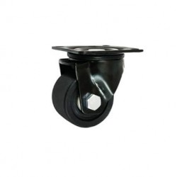 Möbelrolle, 75 mm, Polyamid, schwarz, Lenkrolle, N: 600 kg / M72BNW