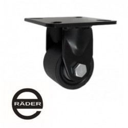 Möbelrolle, 50 mm, Polyamid, schwarz, Bockrolle, N: 300 kg / M53BNW