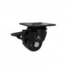 Möbelrolle, 50 mm, Polyamid, schwarz, Lenkrolle mit Bremse, N: 300 kg / M52BNWH