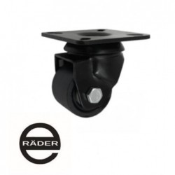 Möbelrolle, 50 mm, Polyamid, schwarz, Lenkrolle, N: 300 kg / M52BNW