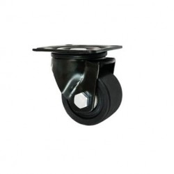 Möbelrolle, 50 mm, Polyamid, schwarz, Lenkrolle, N: 300 kg / M52BNW