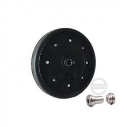 Radmontagesätz fur Kunststoffgummirad Ø 250mm elastisch / Ø 20 mm / T*250PPG