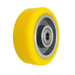 Aluminium-polyurethan-räder Ø 100 mm, Öffnung 15mm / A10PL/15