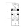 Aluminium-polyurethan-räder Ø 100 mm